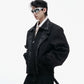 "Ink Vine" embroidered jacket, layered look design, new Chinese style, unisex style, large size, Fall/Winter 2025 new trendy jacket.