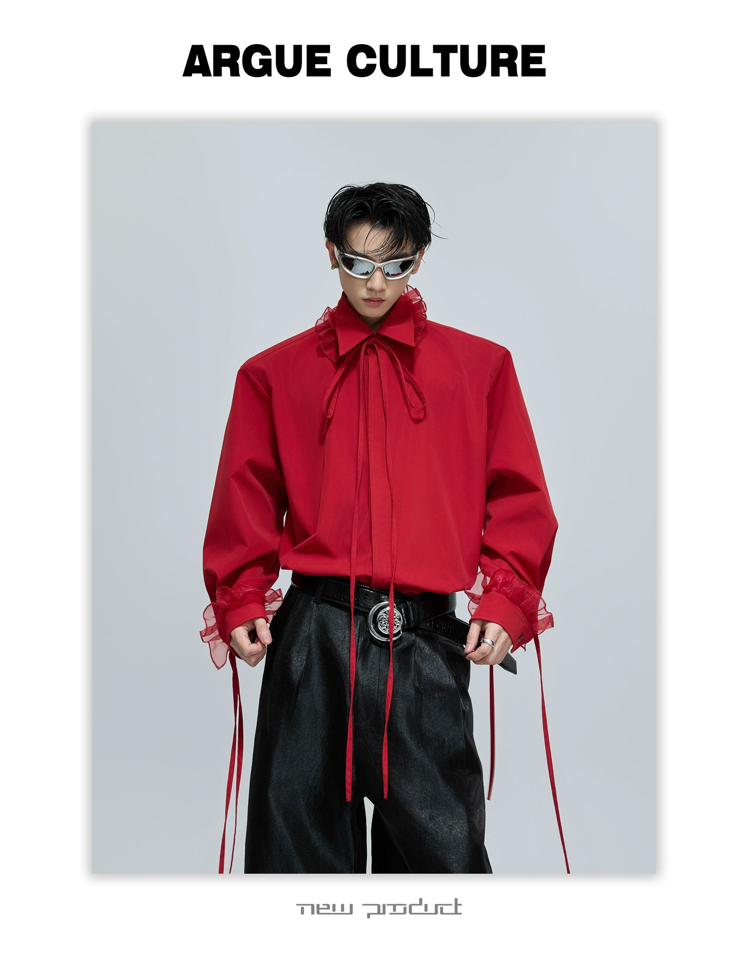 【25s Dec.】Detachable Lace Ribbon Design Shirt