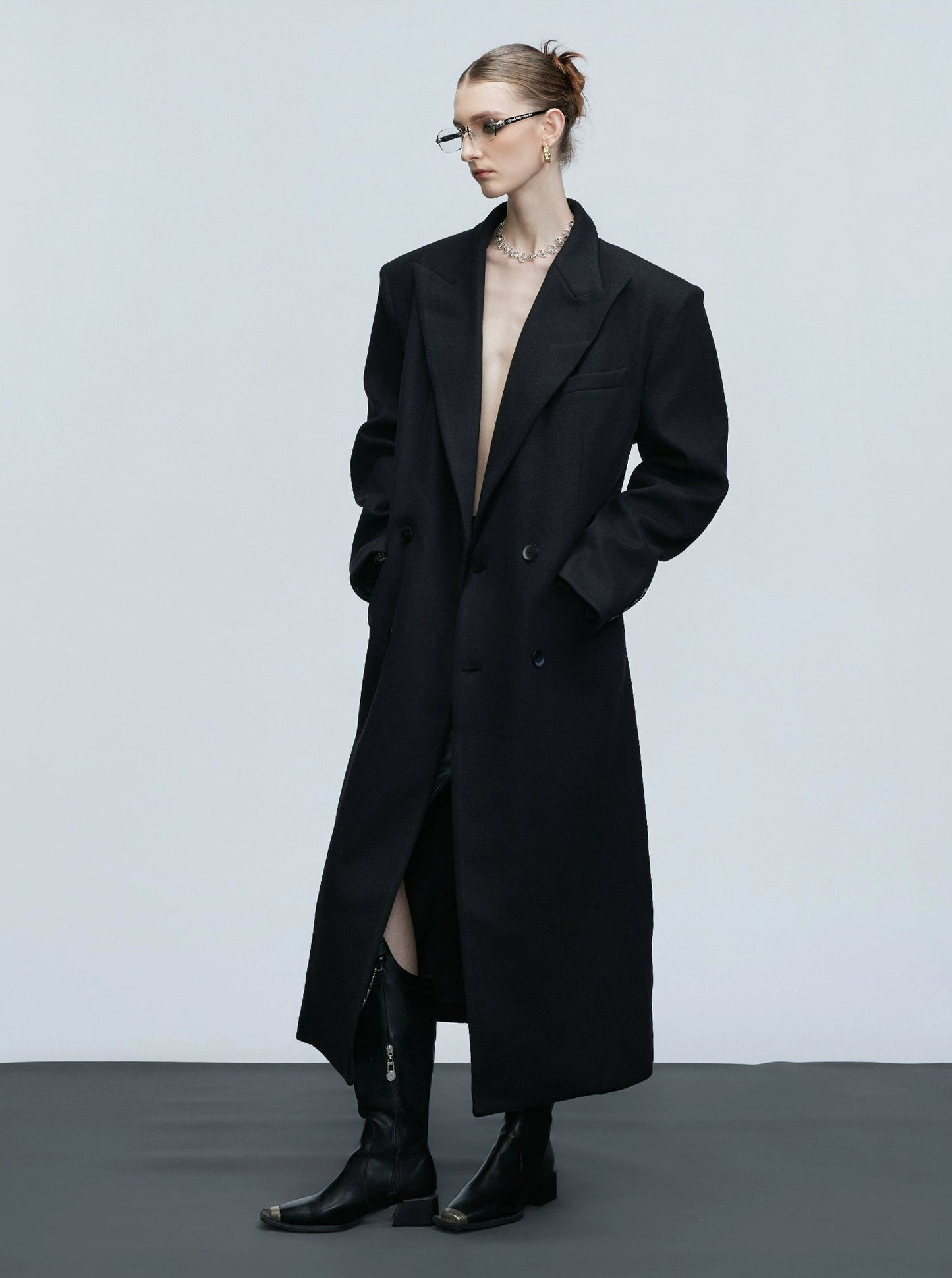 【25s Nov.】Woolen Slim-fit Trench Coat