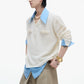 【25s Sep.】Textured Mock Two-piece Shirt Stitching Sweater
