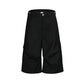 【25s Jul.】Ruched Wide-Leg Cargo Shorts