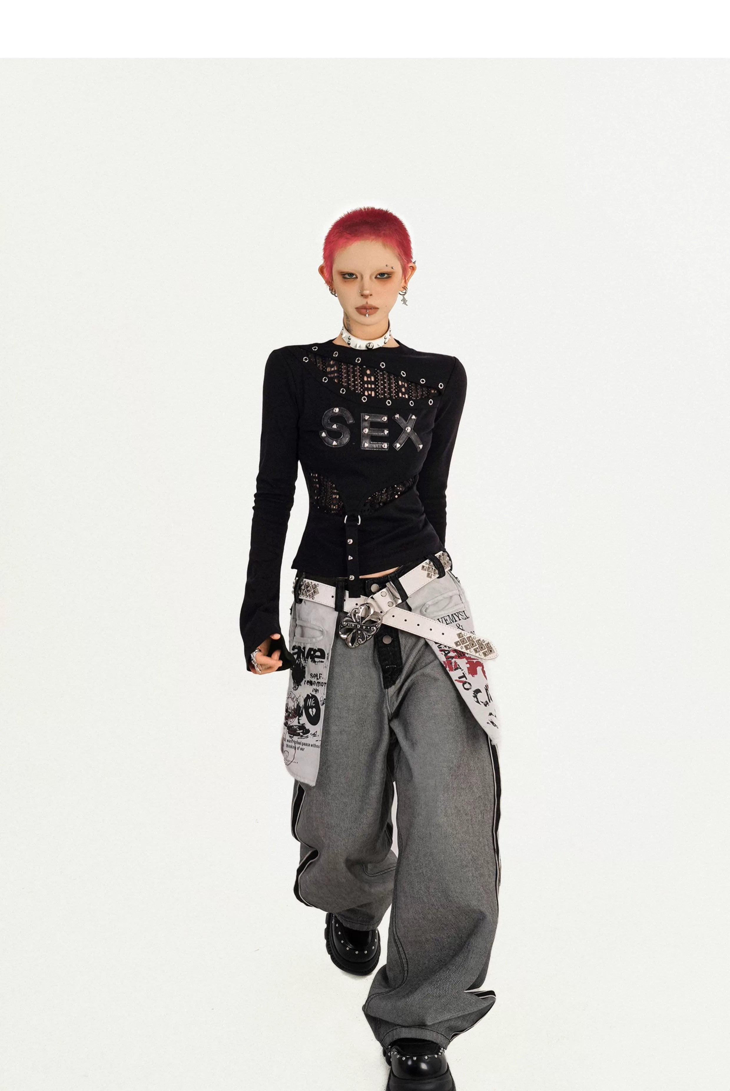 【25s Oct.】Punk Retro Hottie Long Sleeve Top
