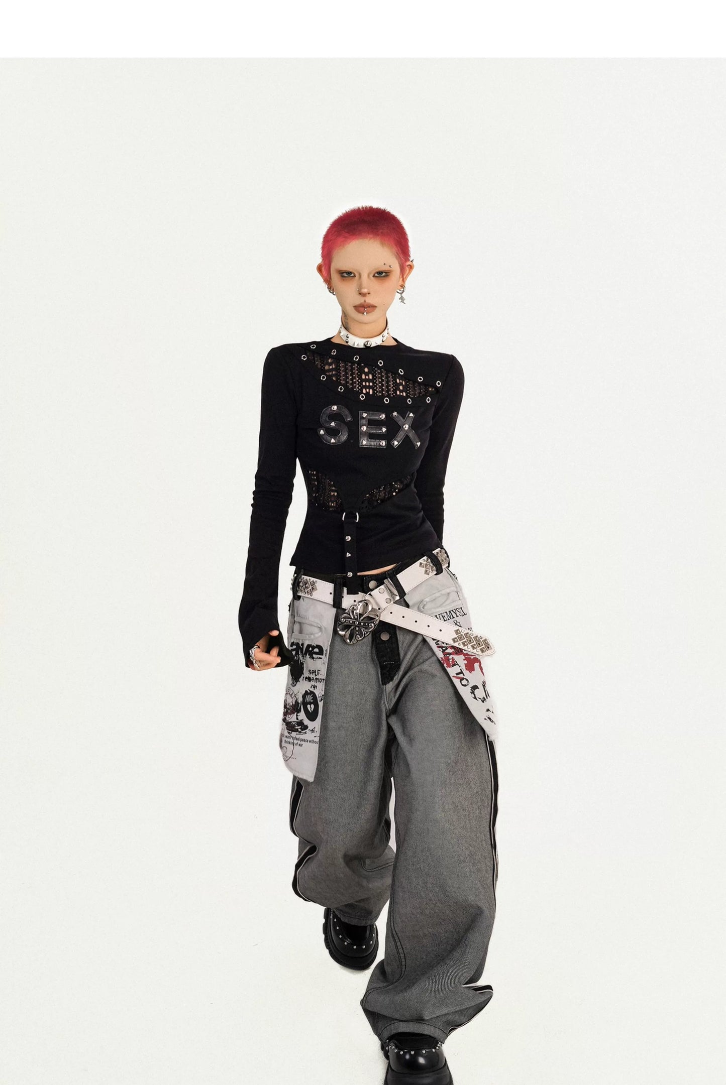 【25s Oct.】Punk Retro Hottie Long Sleeve Top