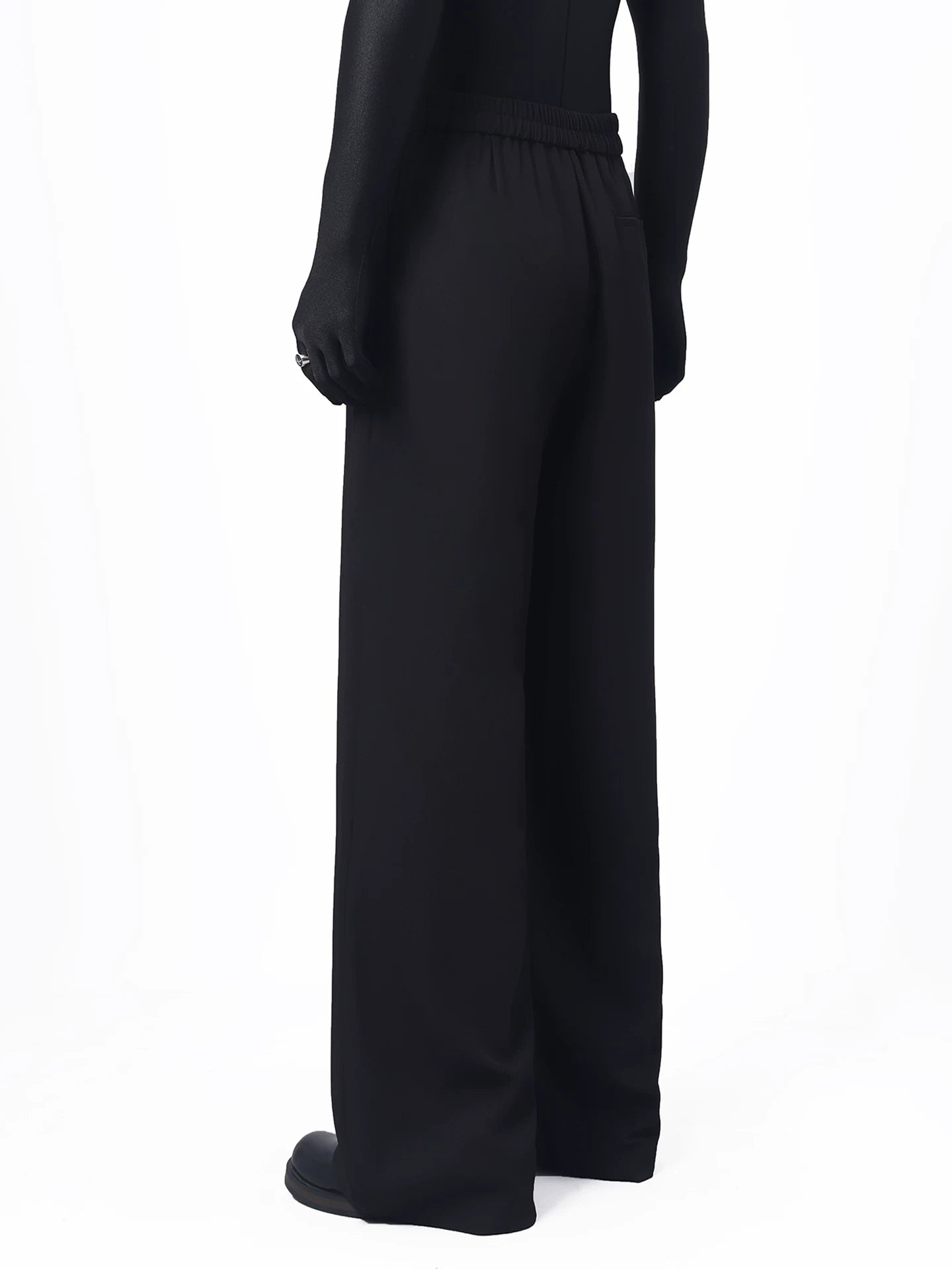 Korean Asymmetric Tie Wide-Leg Trousers