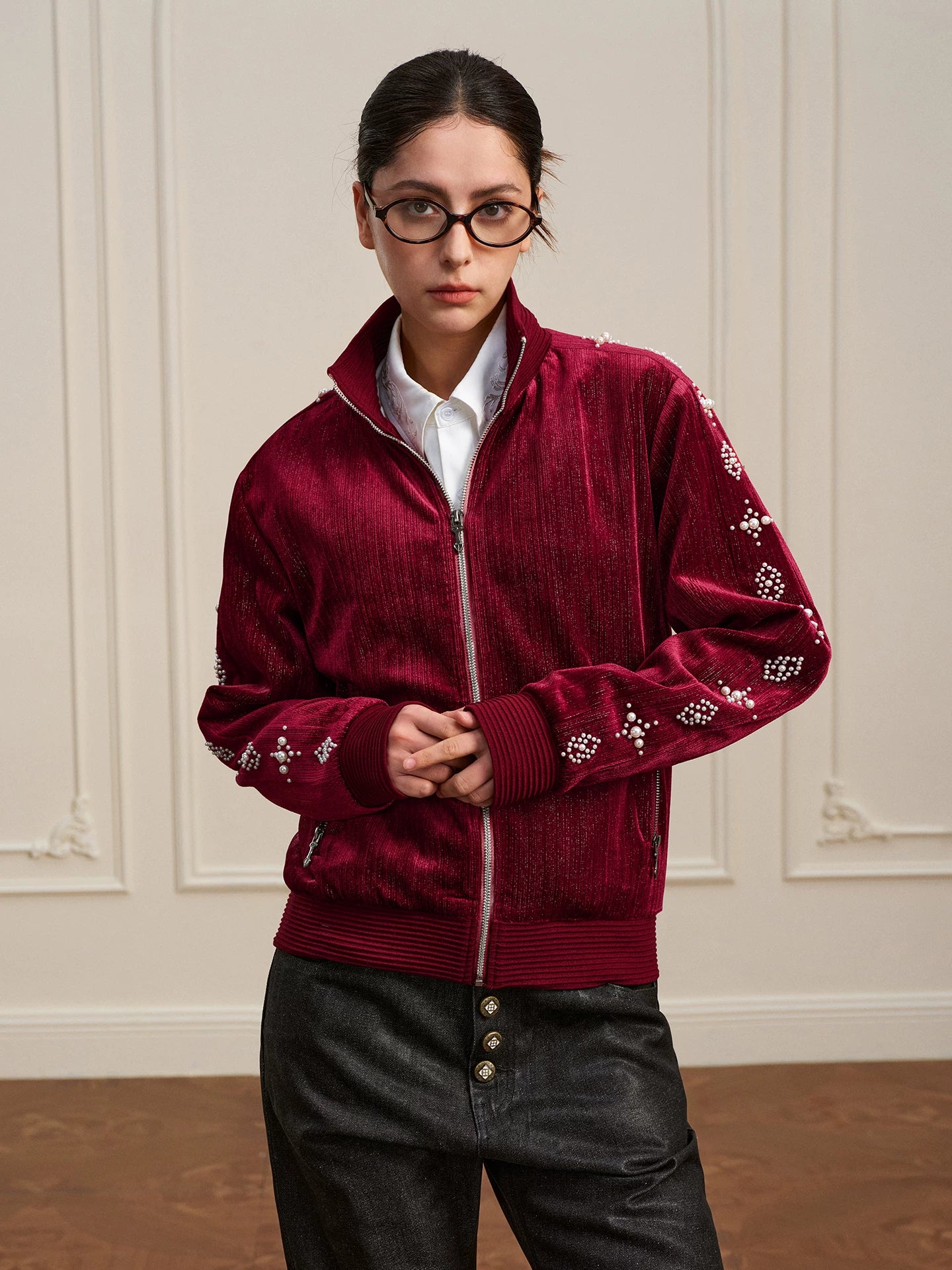 Velvet Pearl Workwear Jacket