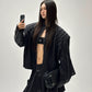 【25s Sep.】Studded Armor Oversized Stand Collar Jacket