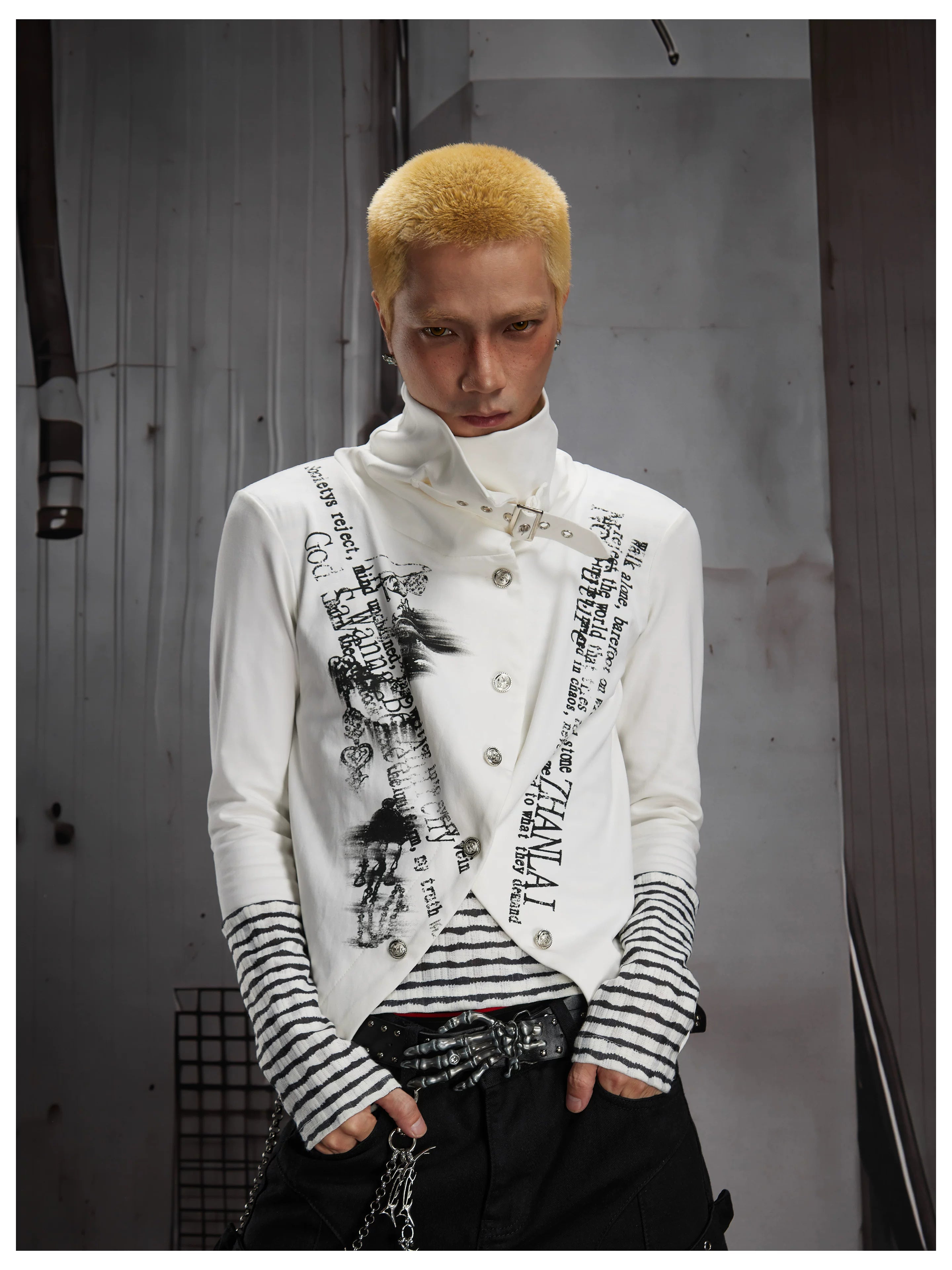 Y2K Contrast Layered Long Sleeve Tee