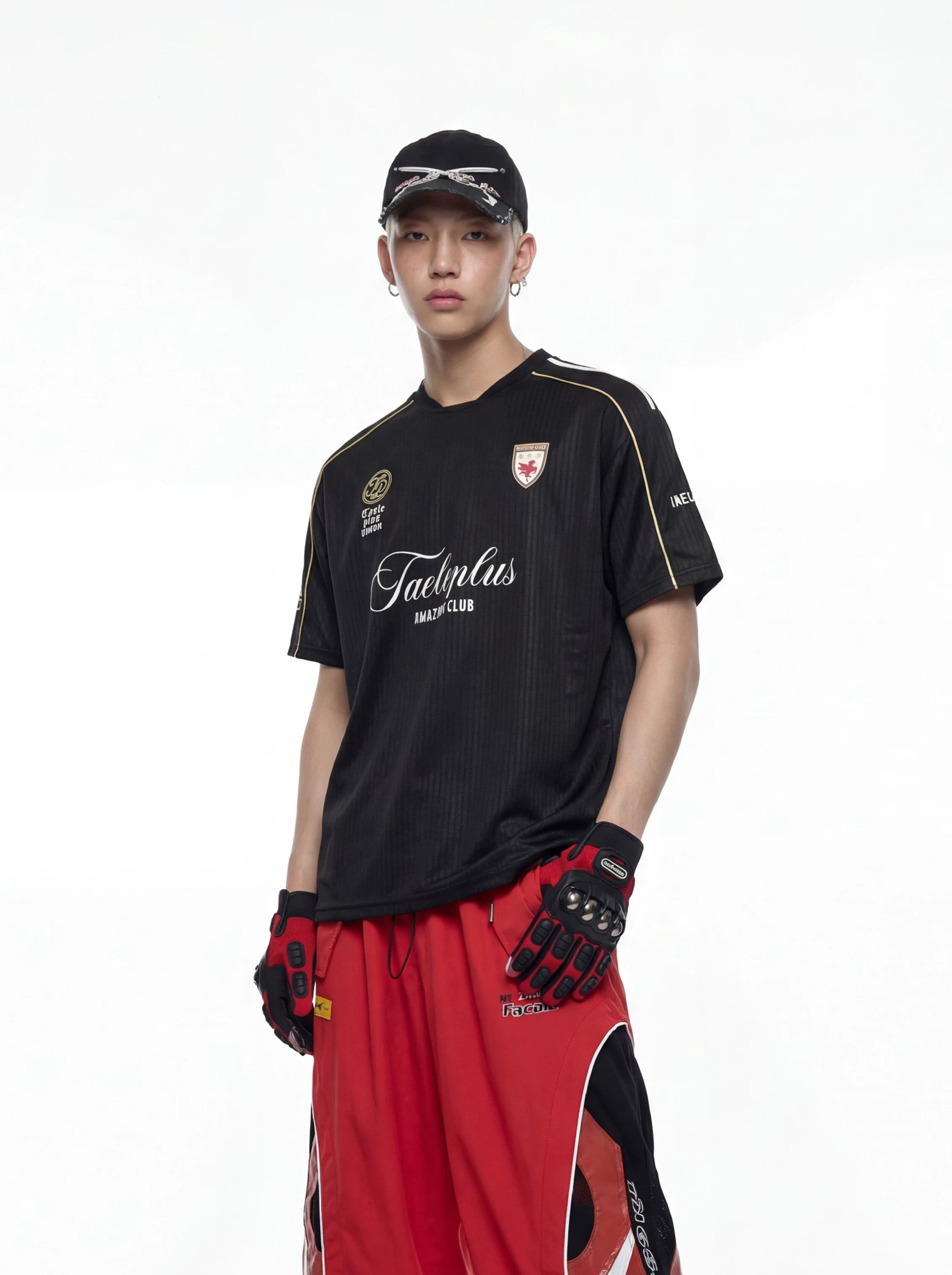 Black Minimal Jersey Tee