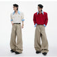 【25s Sep.】Textured Mock Two-piece Shirt Stitching Sweater