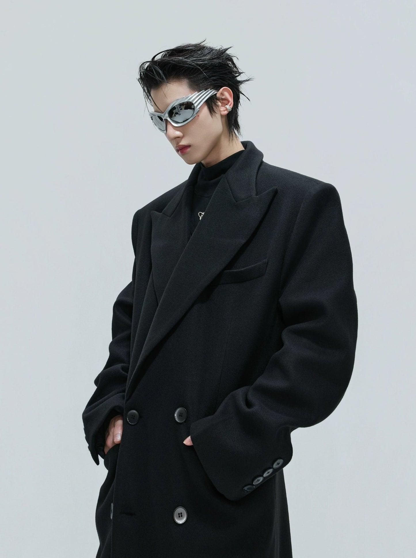 【25s Nov.】Woolen Slim-fit Trench Coat