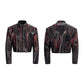 【25s Sep.】Cool Motorcycle Stand Collar Leather Jacket