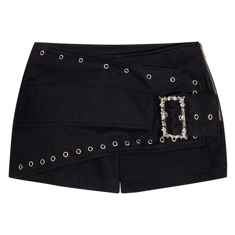 【25s Oct.】Studded Punk Low-rise Shorts