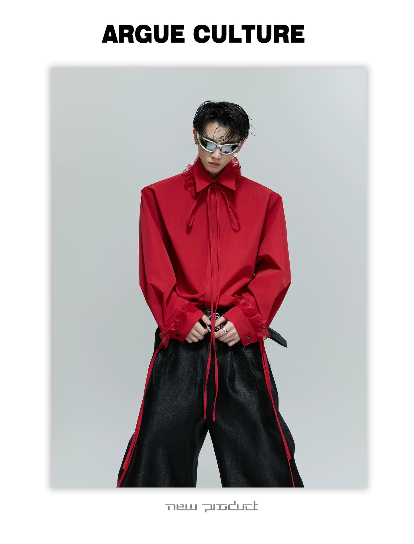 【25s Dec.】Detachable Lace Ribbon Design Shirt