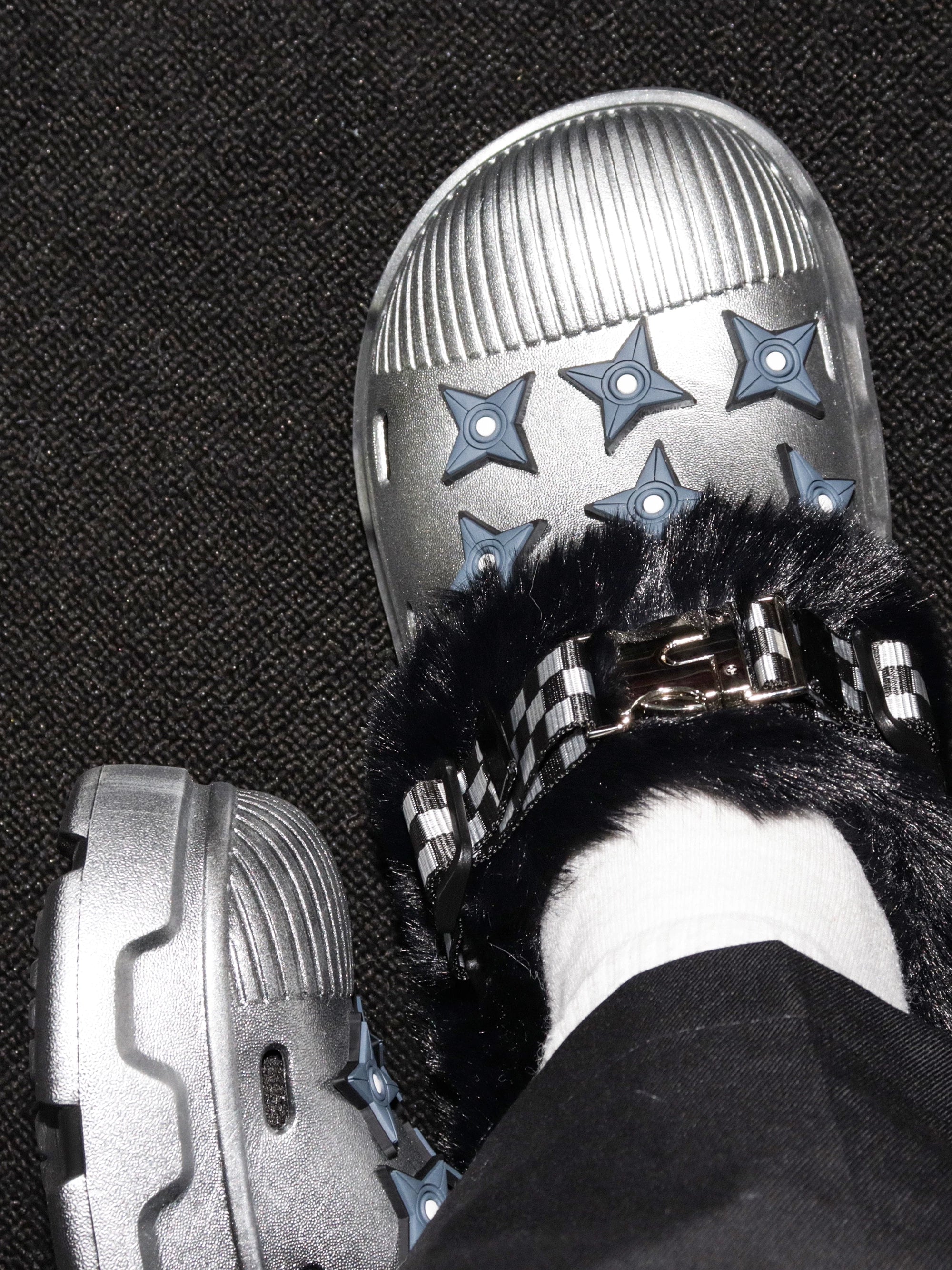【26s Jan.】Fleece-Lined Functional Platform Clog Mule