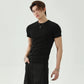 【25s Aug.】Solid Color Round Neck Slim Cleanfit T-shirt