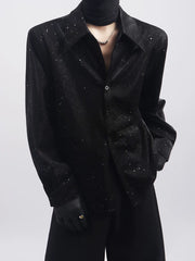 【26s May.】Sequin Detail Relaxed Shirt Jacket