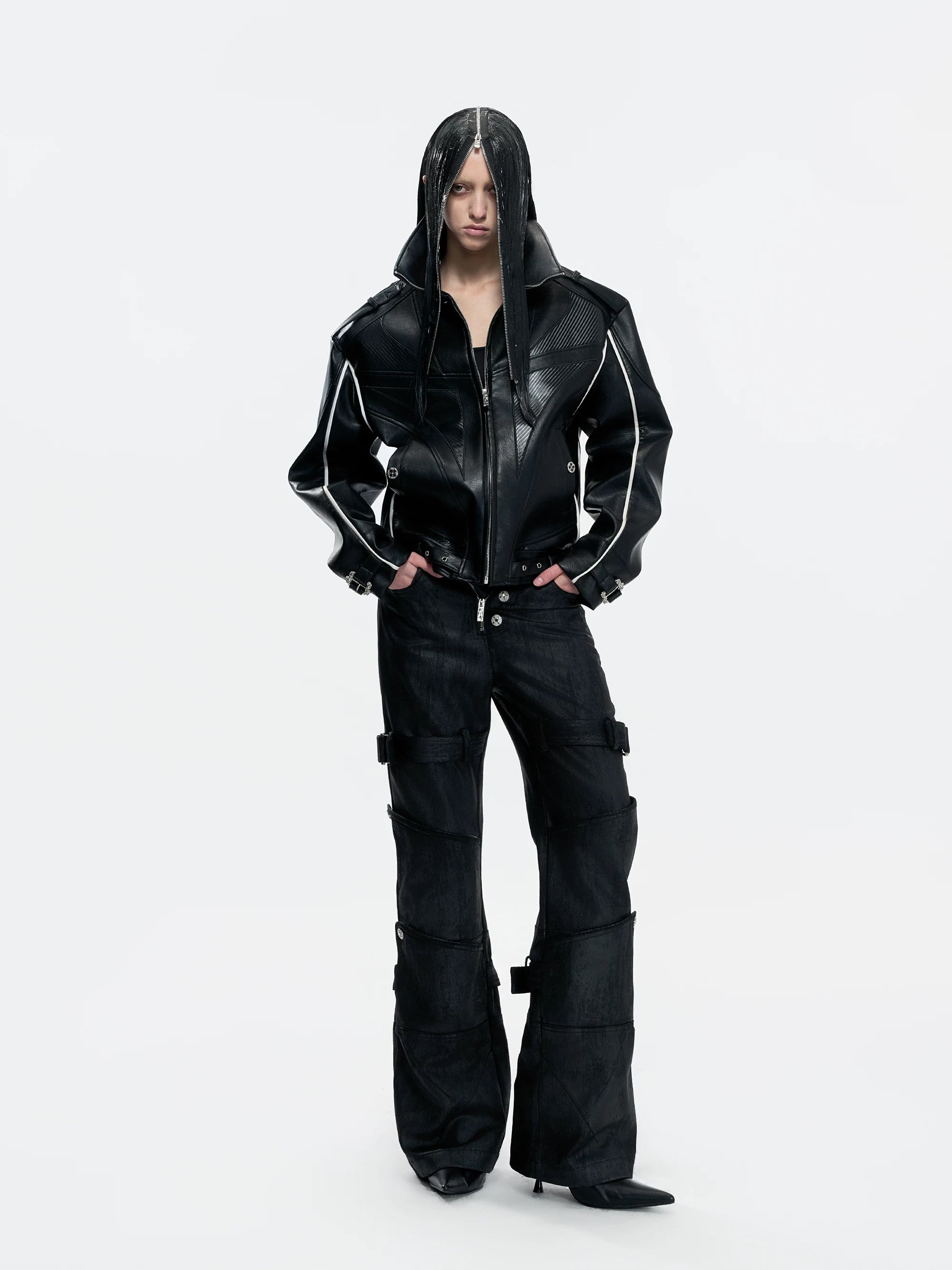 【26s Mar.】Carbon-Boned Royal Buckle Leather Jacket