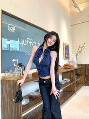 【25s Jul.】Sexy Waist-Fitted Lapel Shirt