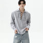 【25s Sep.】Cleanfit Drawstring Striped Shirt