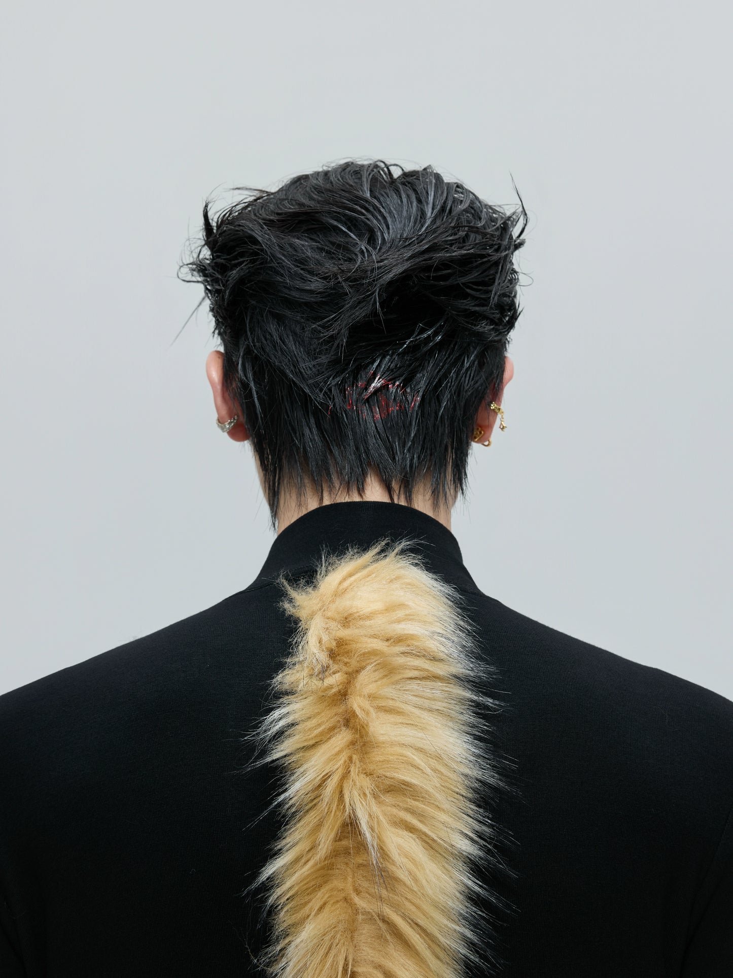 【25s Nov.】Retro High-neck Fur Slim Bottoming Shirt