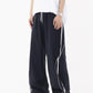 【25s Jul.】Vintage Grey Loose Straight-Leg Jogger Pants