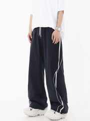 【25s Jul.】Vintage Grey Loose Straight-Leg Jogger Pants