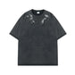 【25s Aug.】Vintage Printed Rhinestone Short Sleeve T-Shirt