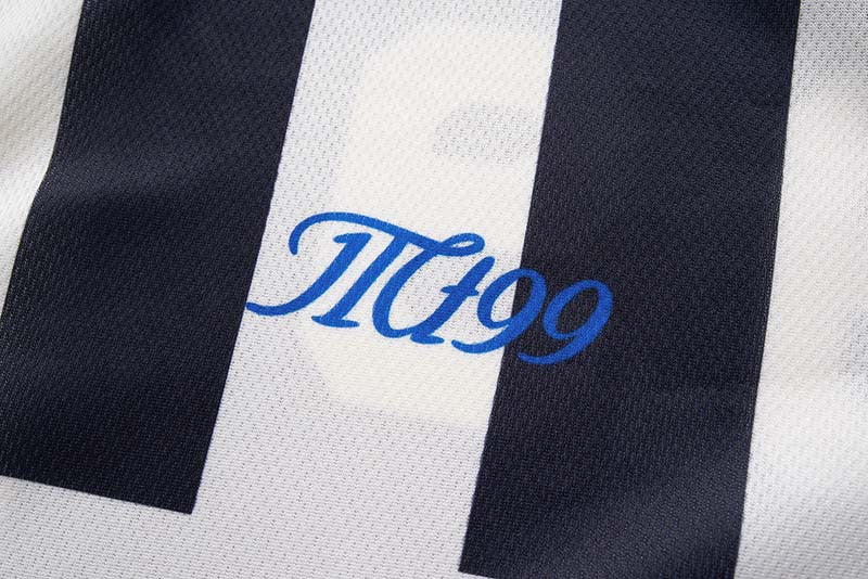 Vintage Letter Stripe Polo Jersey