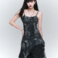 【25s Jul.】Ruffled Asymmetric Hem Strappy Tank