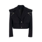 【25s Apr.】Fake Two-piece Zippered Short Suit