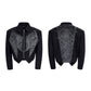 【25s Aug.】Red Snake Print Faux Fur Jacket