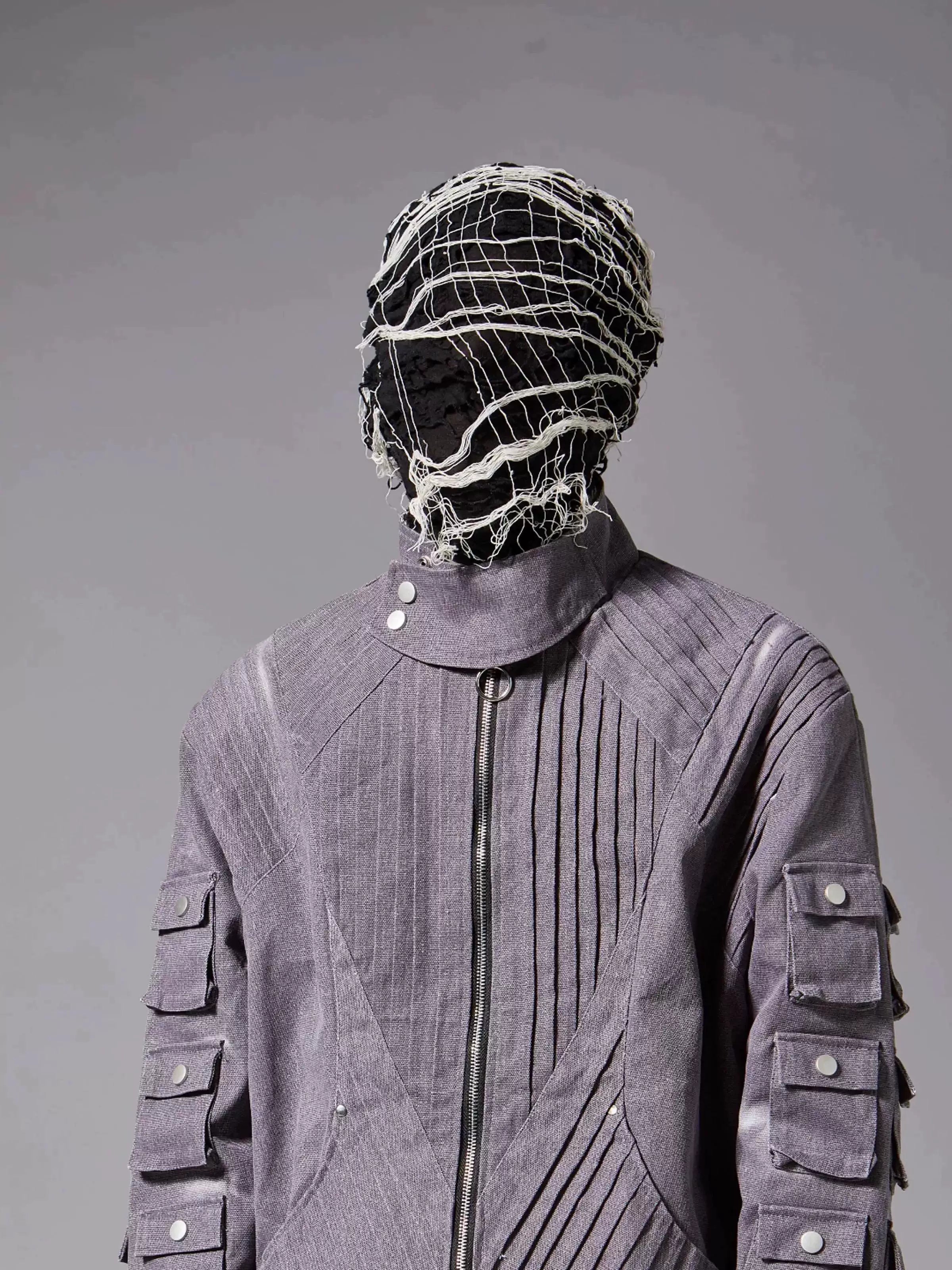 Distressed Knit Balaclava