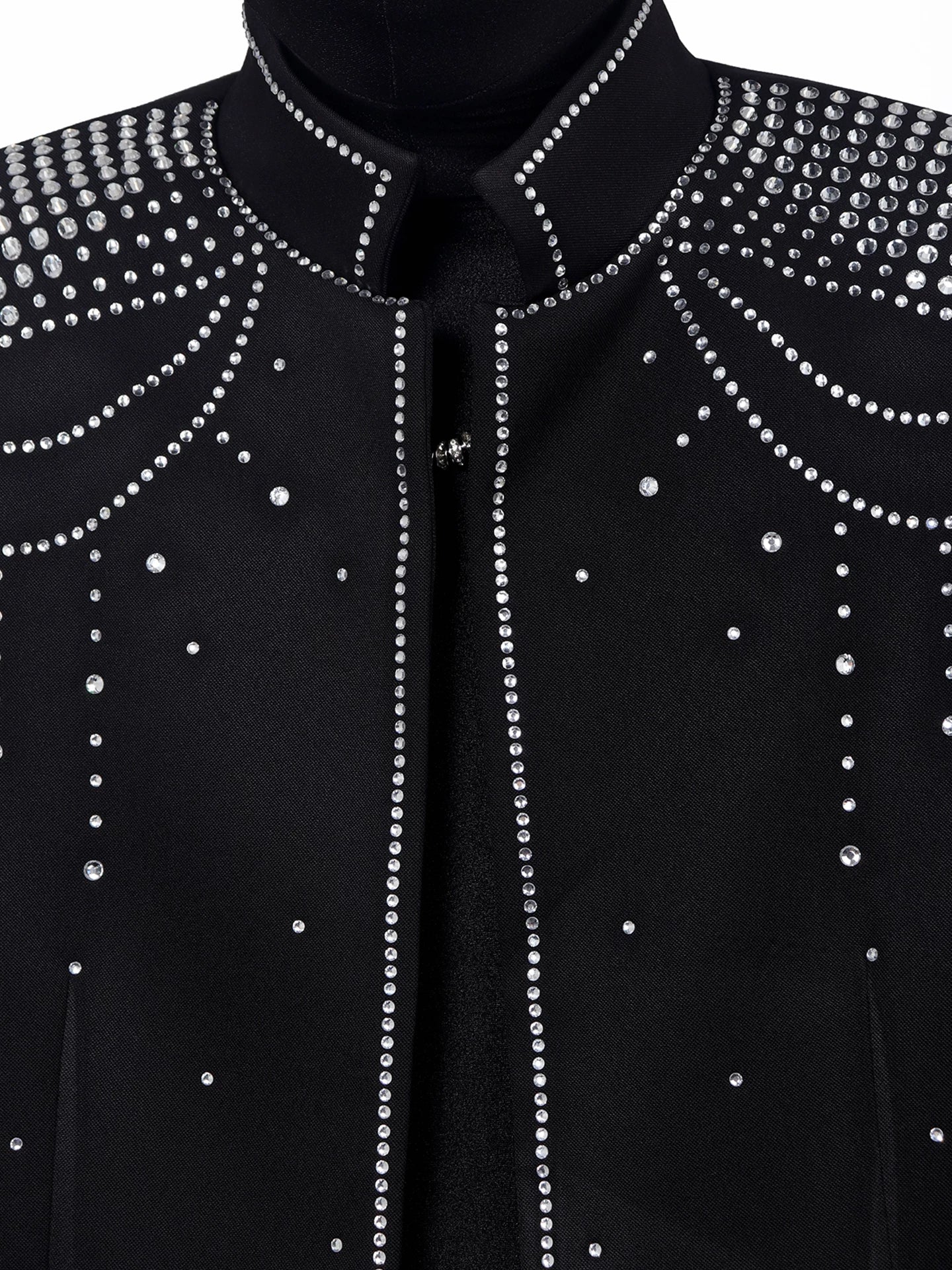 Rhinestone Fringe Cropped Blazer
