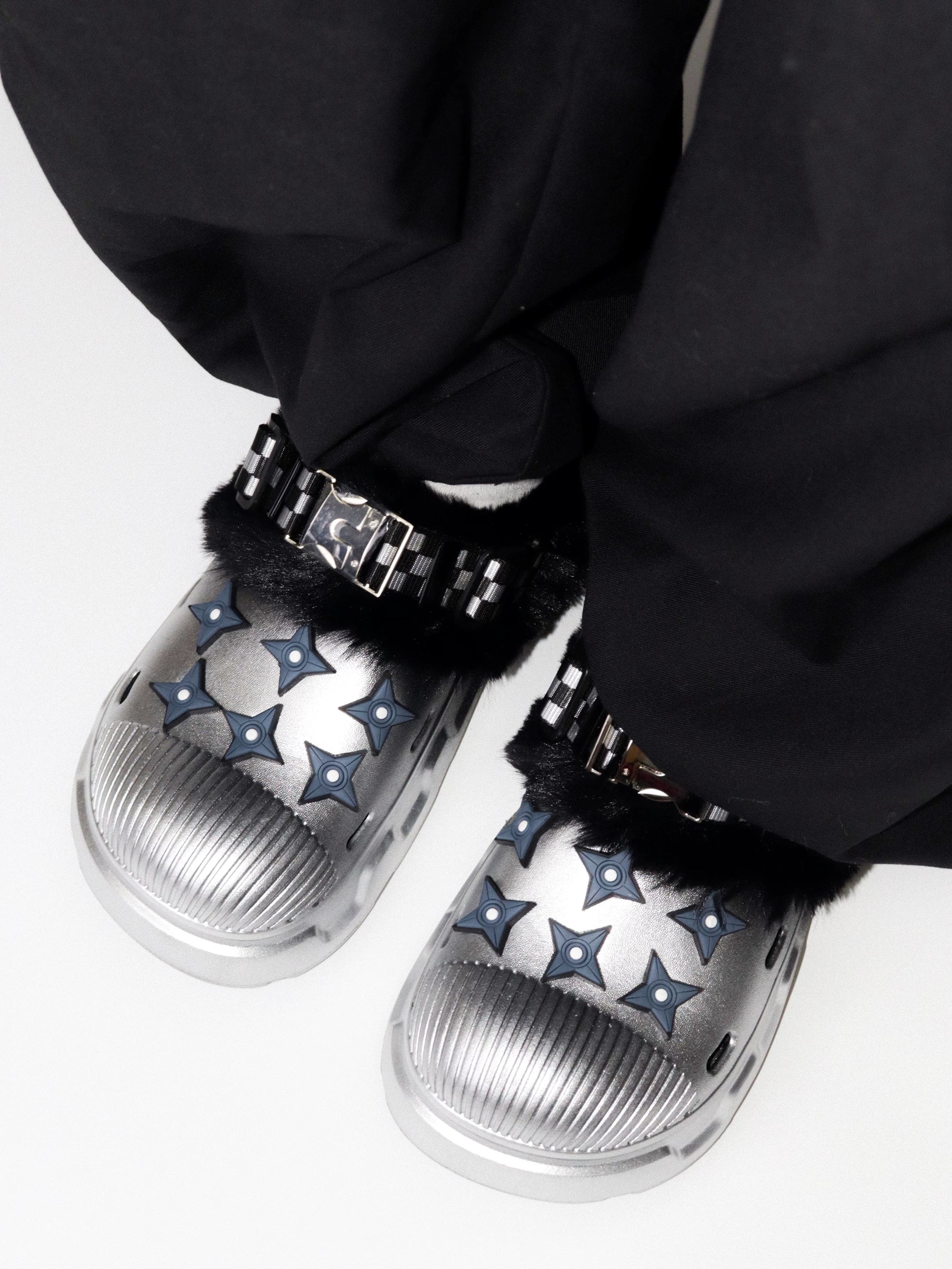 【26s Jan.】Fleece-Lined Functional Platform Clog Mule