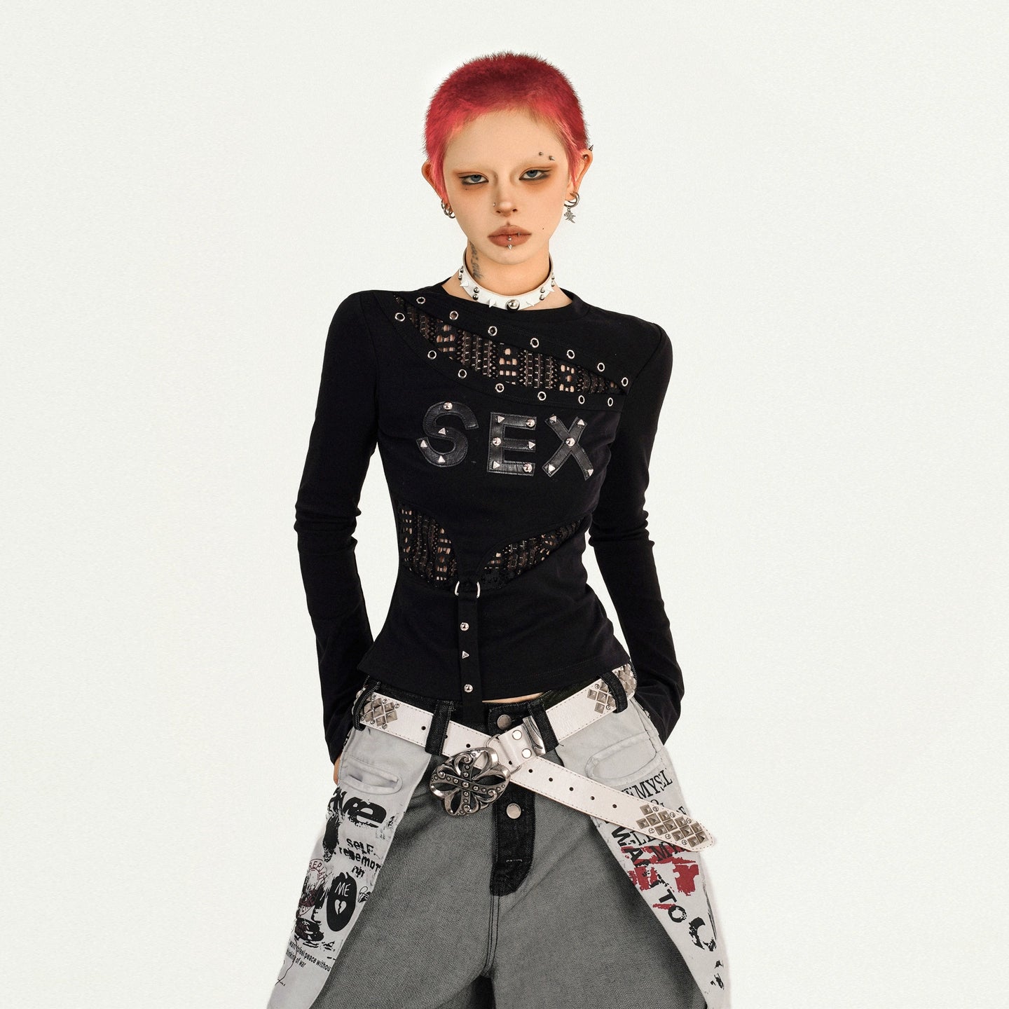 【25s Oct.】Punk Retro Hottie Long Sleeve Top