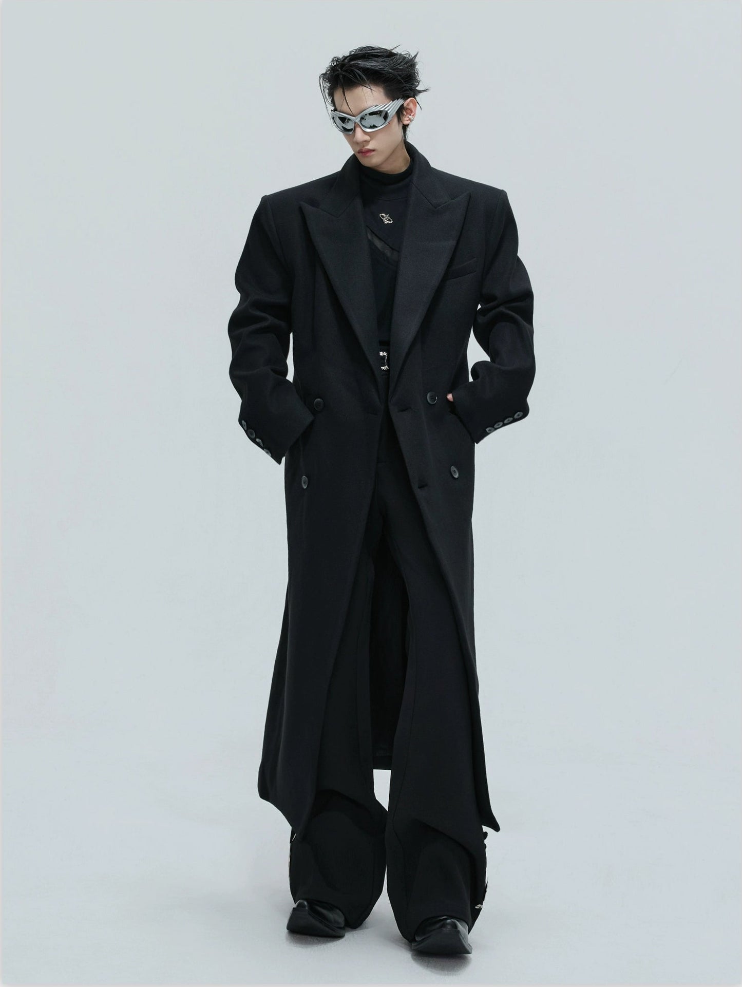 【25s Nov.】Woolen Slim-fit Trench Coat