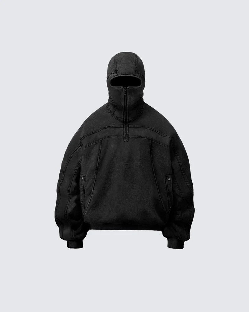 【25s Jul.】Masked Long Zip-up Hooded Jacket