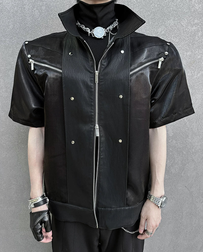 High-Street Turn-Down Collar Shirt