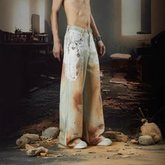 【25s Jul.】Heavy-Duty Chain Print Denim Jeans