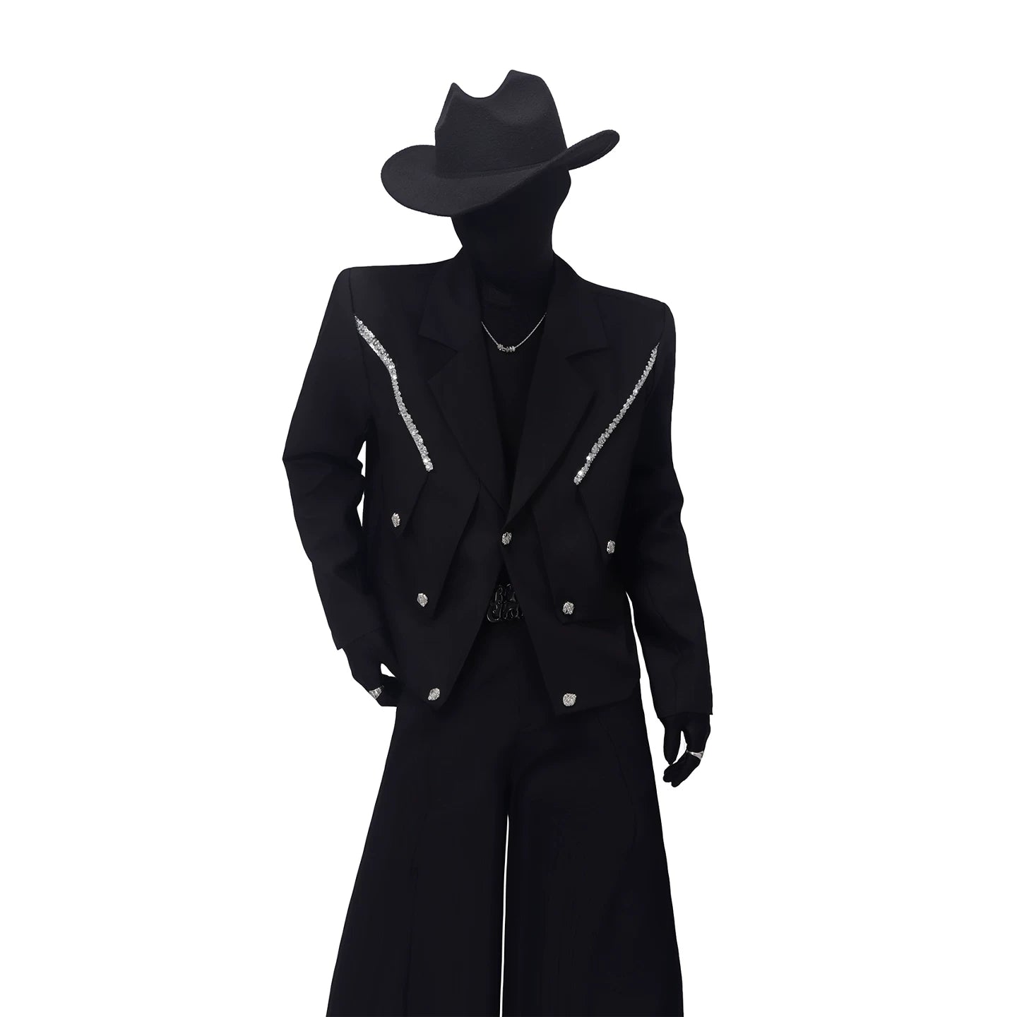 Layered Deconstructed Cropped Blazer