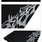 Hand-painted Thorn Leopard Print Double Waistband Jeans