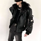 【25s Sep.】Punk Mountain Eagle Large Fur Collar Jacket