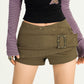 【25s Oct.】Studded Punk Low-rise Shorts
