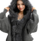 【25s Nov.】Large Fur Collar Hooded Cardigan