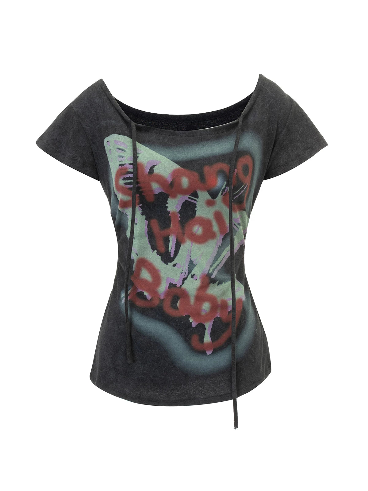 Y2K Sexy Butterfly Print T-shirt