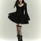 【25s Jul.】Vintage Embroidered Sheer Lace Dress