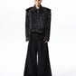 Haute Couture Snake Print and Fur Jacket