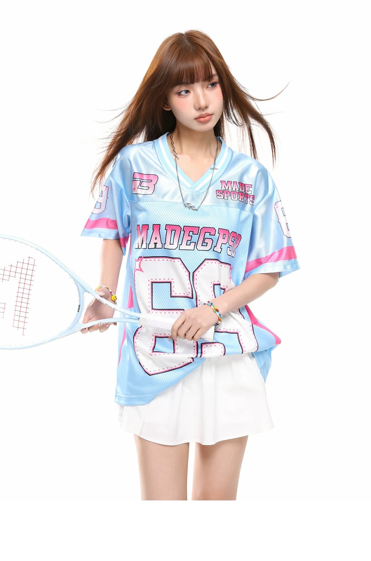69 Number Mesh Jersey Tee