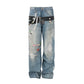 【25s Jul.】3D Printed Trendy Straight-Cut Denim Jeans