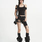【25s Aug.】Vintage Distressed Shorts with Waist Bag